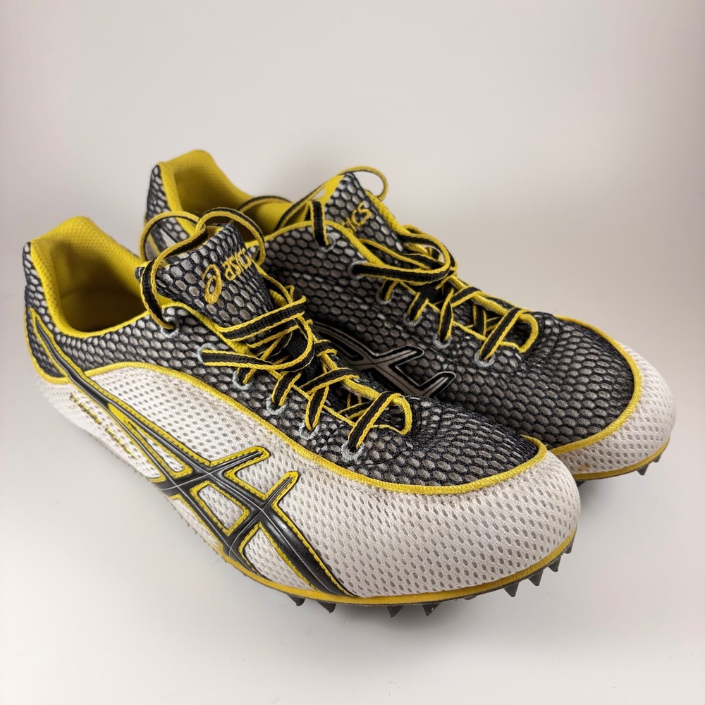 Asics Turbo Ghost 3 Men's Track Spikes Shoes Size 10.5 Yellow Black Racing Shoes